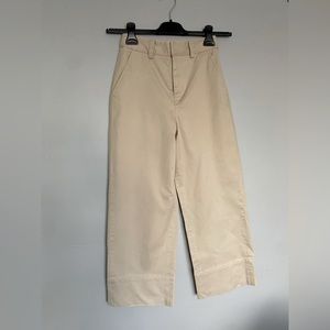 1901 Cropped wide leg khaki pants (petite)